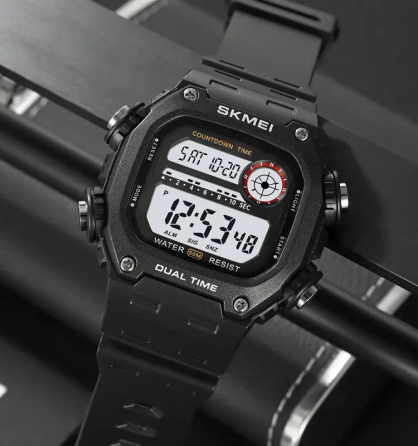 Часы мужские спортивные наручные Skmei 2126 (Черный с белым) Винница