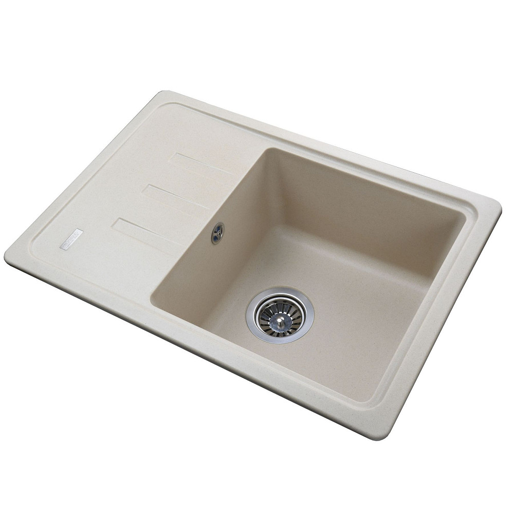 Гранітна мийка Globus Lux MONO слонова кiстка 620х435 Тернополь - изображение 2