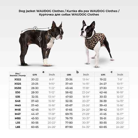 Курточка для собак WAUDOG Clothes малюнок "Око монстра", M50, В 76-79 см, С 55-61 см Київ