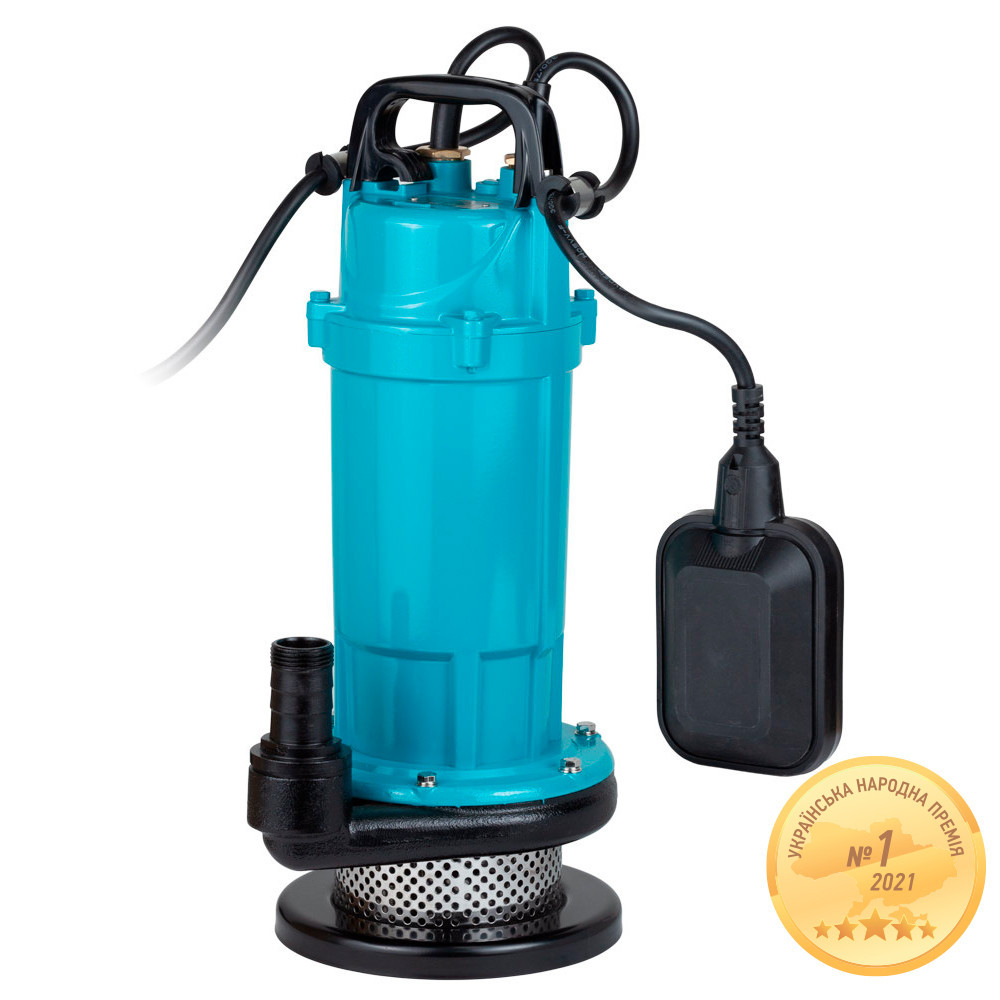 Насос дренажный 0.37кВт Hmax 16м Qmax 150л/мин AQUATICA QDX1.5-16-0.37A (773231) Ровно - изображение 1