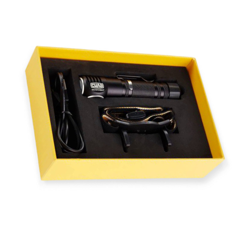 Ліхтарик діодний cree 150/200/600лм, li-ion 2.2ач, 5 реж, зарядка usb, 2,5-10 год ом Сила ручний-налобний Мукачево - фото 2