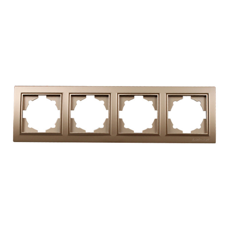 Рамка четырехместная, Enzo роскошное золото Днепр - изображение 1