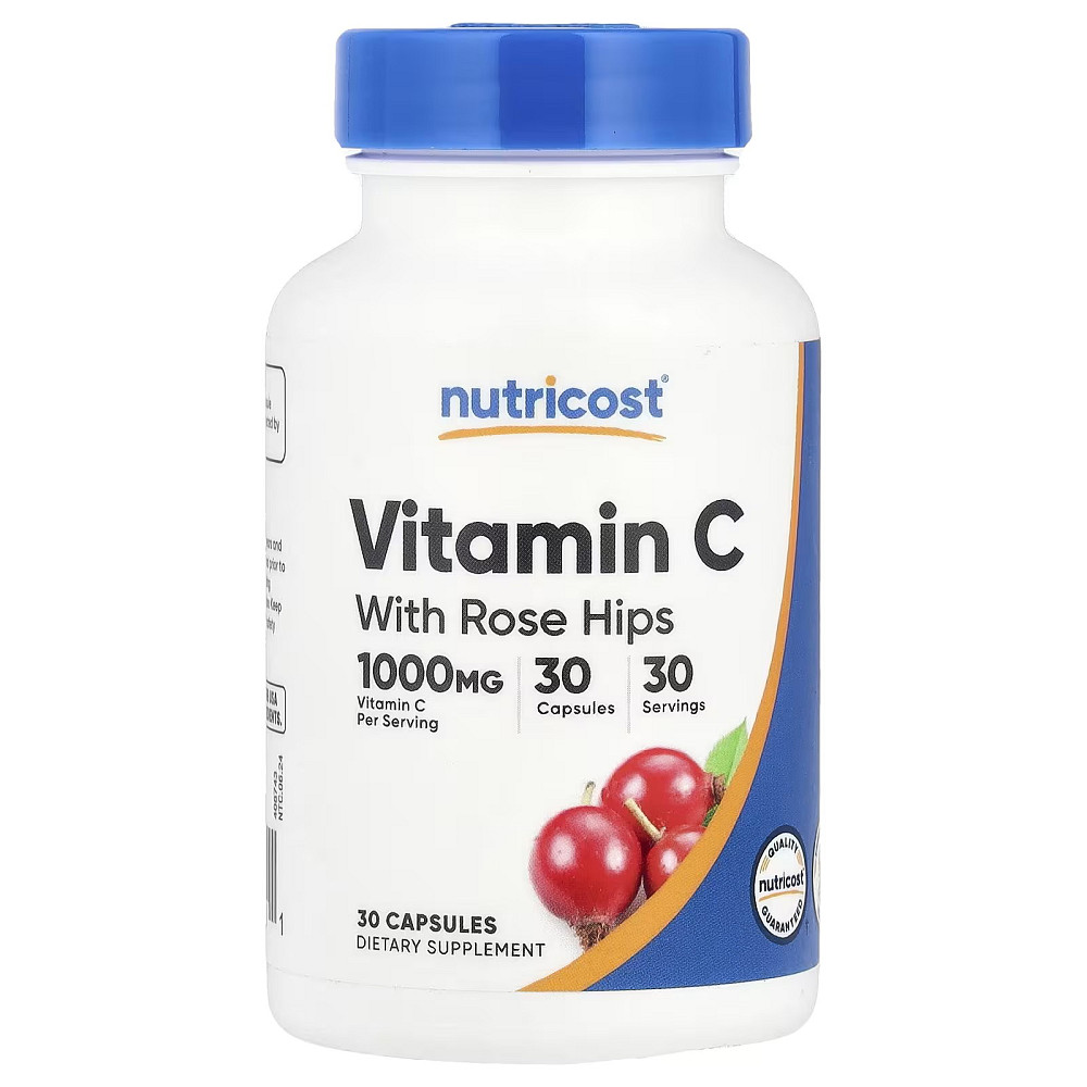 Vitamin C With Rose Hips, 30 Capsules Луцьк - фото 1