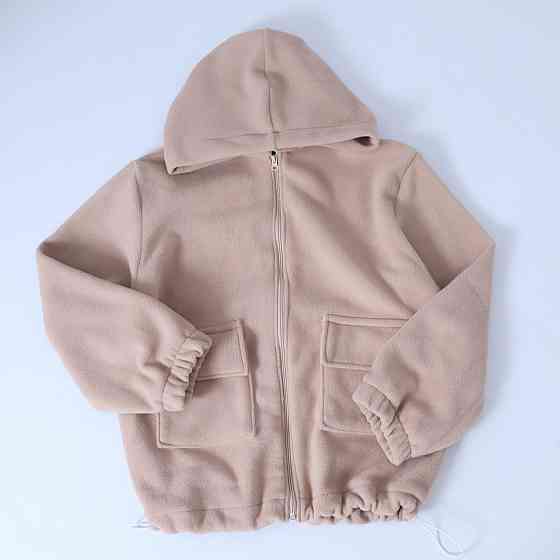 Толстовка жіноча флісова з капюшоном бежева Mrou 56/58 Кам'янець-Подільський