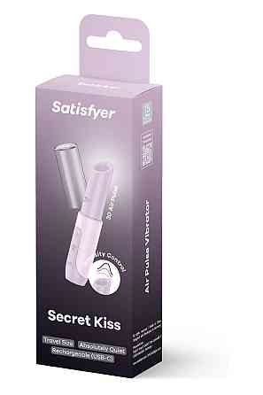 Стимулятор клітора хвильовий Satisfyer Secret Kiss у формі помади, рожевий Sex Aura Київ