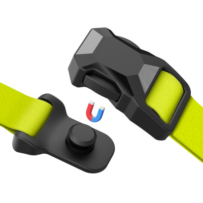 Ошейник для животных WAUDOG Magnet c QR паспортом, магнитная пряжка-фастекс XL лимонный (279726) Винница - изображение 3