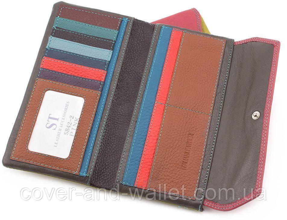 Стильный женский кожаный кошелек купюрник желтого цвета SB 42 Киев - изображение 4