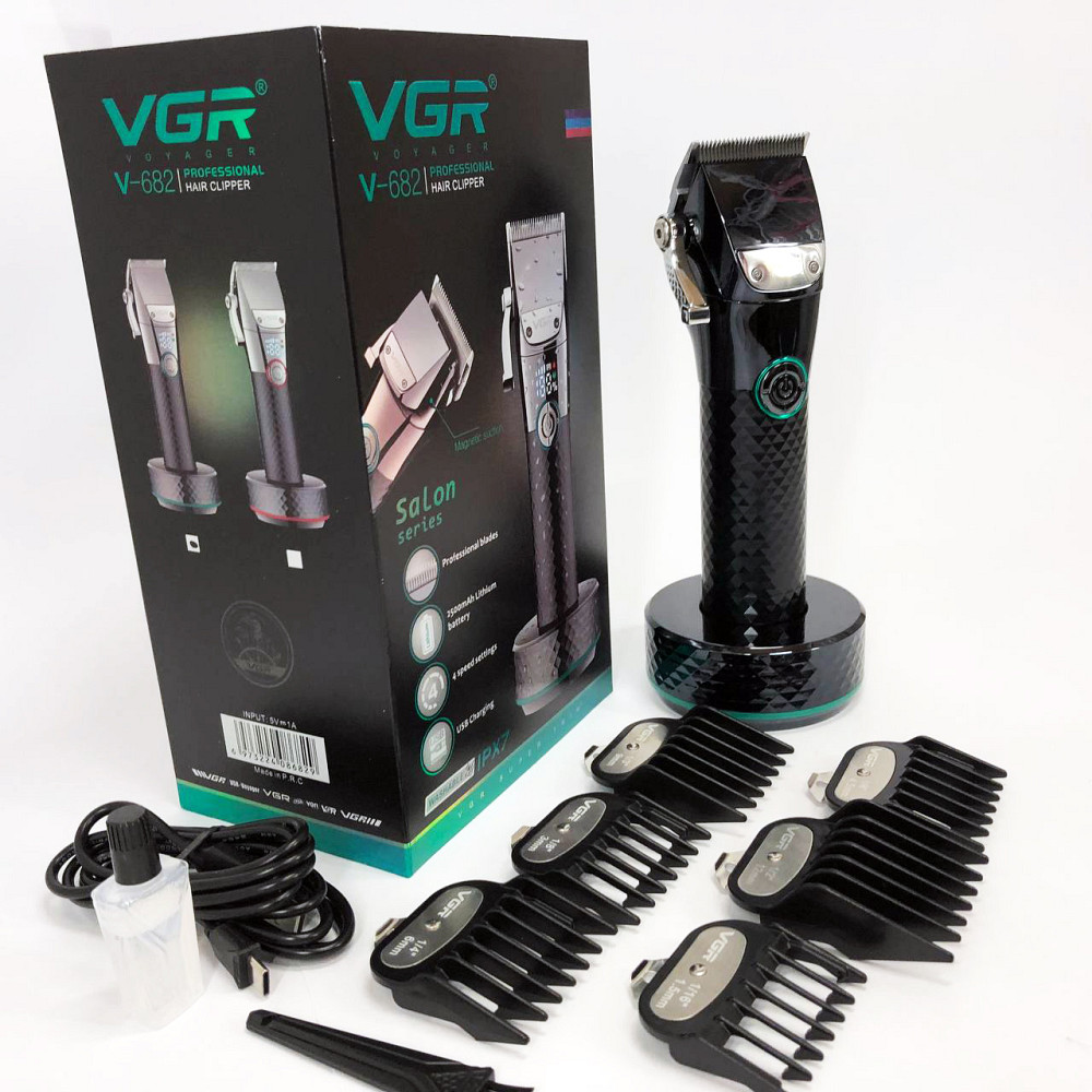 Машинка для стрижки на аккумуляторе VGR V-682, Универсальные машинки для стрижки волос FK-59 Киев - изображение 19