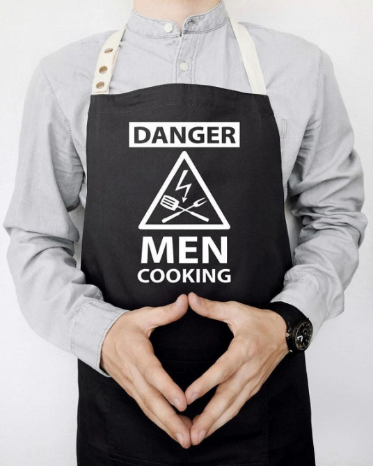Фартух Danger men cooking (Чорний) Вінниця - фото 1