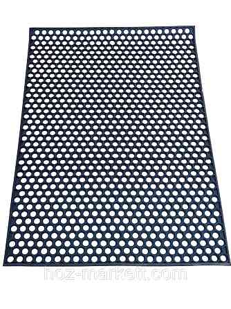 Килимок 115х80х1 см гумовий брудозахисний сота чорний Харків