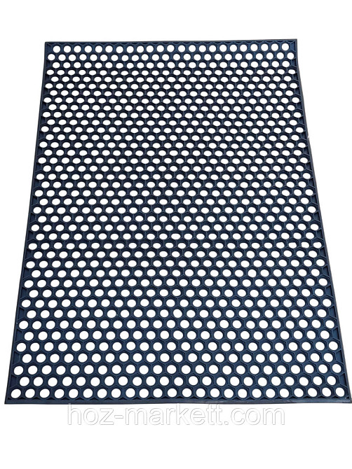 Килимок 115х80х1 см гумовий брудозахисний сота чорний Харків - фото 1