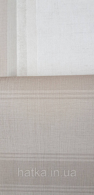 Обои виниловые на флизелине A.S.Creation UNITA 1.06x10 полосы структурные бежевые 32288-3 Киев - изображение 1