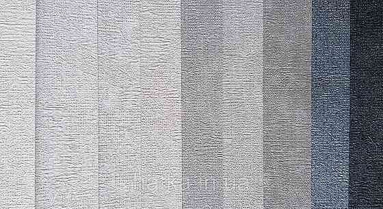 Шпалери вінілові на флізеліні NOVA метрові під штукатурку структурні однотонні чорні Київ