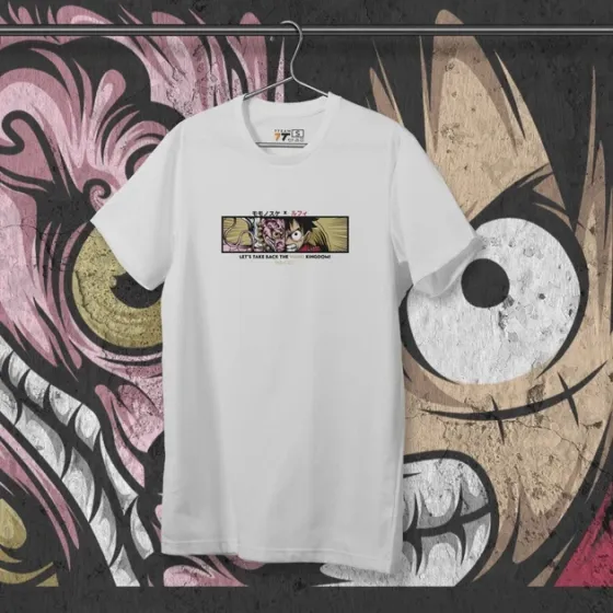 Футболка мужская с принтом Ван Пис Luffy Wano Kingdom Размер 48 Anime02Размер 48 Днепр