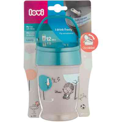 Поїльник-непроливайка Lovi Lovely Boy із силіконовою трубочкою 250 мл (35/354boy) Вінниця