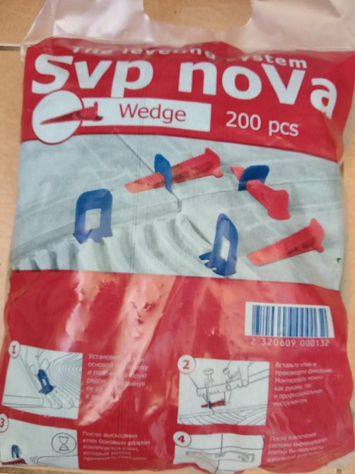 Клин (Система) для выравнивания плитки Svp noVa Клин «СВП-НОВА» Цена за 1шт Полтава - изображение 1