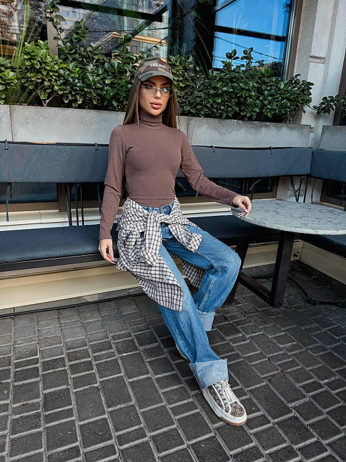 Женский теплый базовый боди из микрофлиса рuma Мокко, 46/48 Одесса - изображение 6