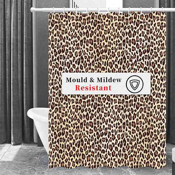 Шторка для ванны из полиэстера водонепроницаемая Bathlux 180x180 см с кольцами, занавеска для ванной комнаты Каменец-Подольский