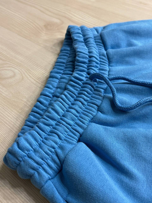 Костюм женский Quzen 470-471 свитшот и джогеры на резинке оверсайз, голубой, S/M Киев - изображение 14