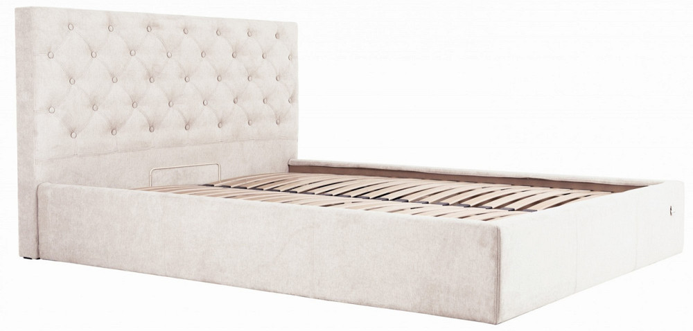 Кровать Двуспальная Coventry VIP 180 х 200 см Мисти Milk С дополнительной металлической цельносварной рамой Бежевый Днепр - изображение 14
