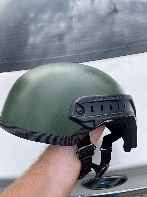 Каска куленепробивна 1 клас захисту (Зелений) Київ - фото 3