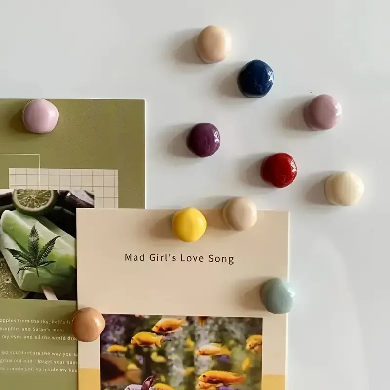 Набор цветных магнитов на холодильник – круглые декоративные, 10 шт Киев - изображение 2