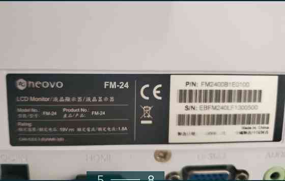 Монітор: 24" Neovo FM-24 Full HD, HDMI, VGA + Колонки. Київ