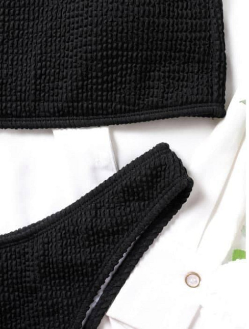 Купальник жіночий роздільний Чорний M Харків - фото 8