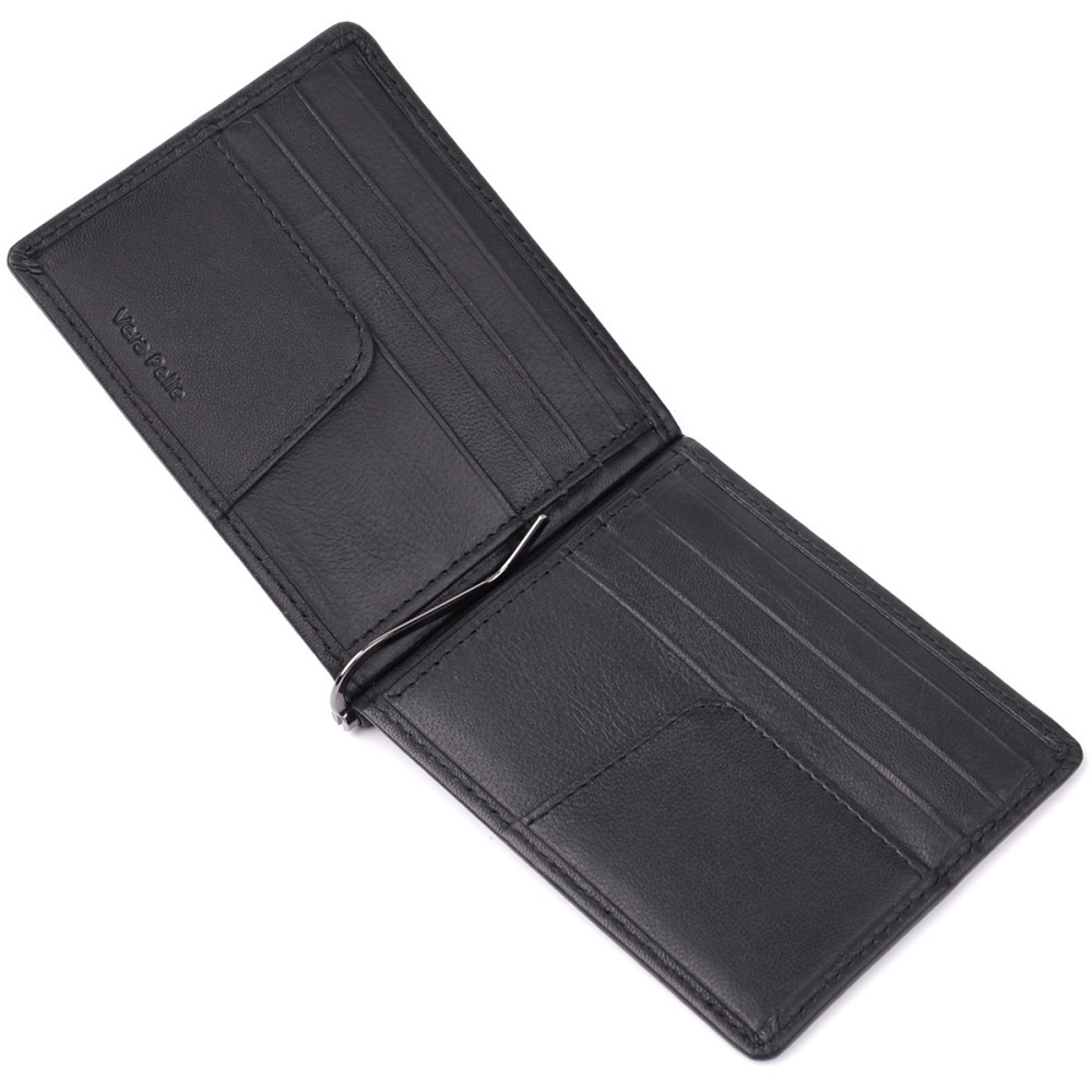 Затискач для грошей з м'якої натуральної шкіри Tony Perotti 20848_1 (5000 nero) Чорний Київ - фото 5