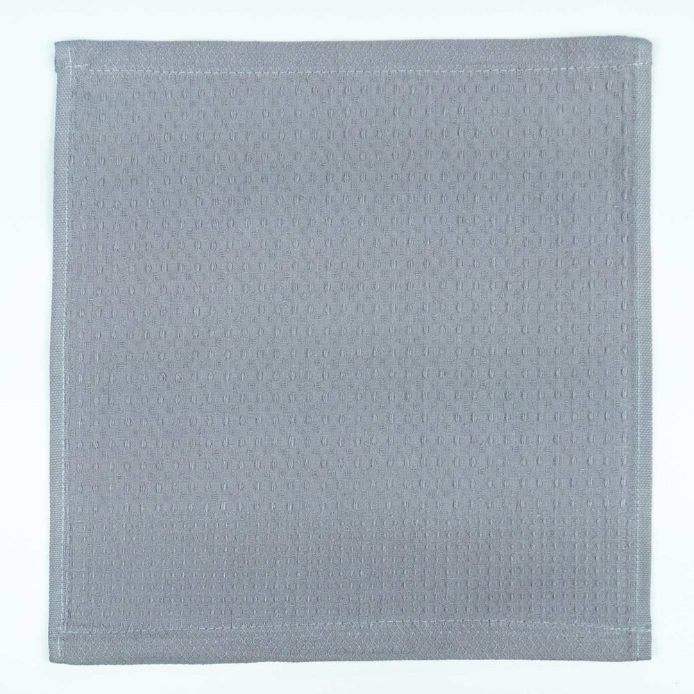 Вафельний рушник для кухні YouStar 30х30 см 220г/м2 (Сірий) Суми - фото 1