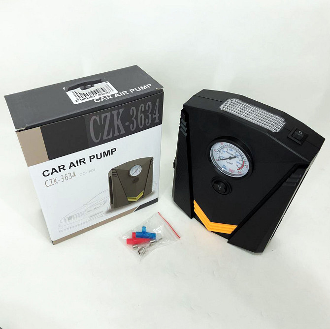 Портативний акумуляторний pump 12V, Компресори для накачування шин, Компресор автомобільний HI-542 12 вольт Київ - фото 3