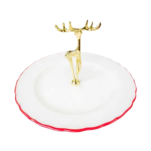 Блюдо кругле 22см з декор.ручкою Deer A050017 NY LED Житомир