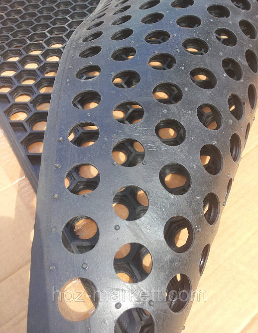 Коврик 75 см х 45 см резиновый соты грязезащитный килим Харьков - изображение 2