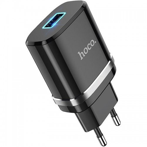СЗУ HOCO N1 1USB/2.4A + USB - Lightning 12pc, сетевое зарядное устройство, Черный Каменец-Подольский - изображение 4