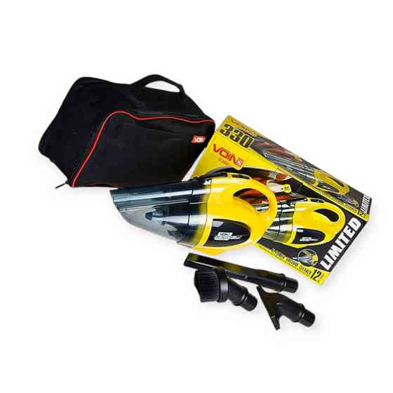 Пылесос 138w сухая и влажная чистка, 3 насадки, фильтр, сумка желтый vl-330 Мукачево