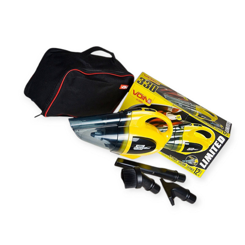 Пылесос 138w сухая и влажная чистка, 3 насадки, фильтр, сумка желтый vl-330 Мукачево - изображение 1