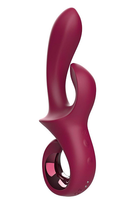 Вибратор-кролик Dreamtoys Glam Duo Vibrator с ручкой крючком, 22.7 х 4.2 см Sex Aura Киев - изображение 1