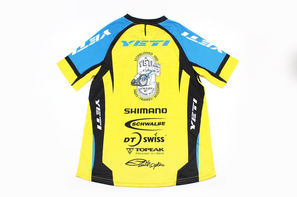 Футболка (Джерсі) чоловіча L-(Polyester 80% / Spandex 20%), короткі рукави, вільний крій, жовто-синьо-чорна, НЕ оригінал Киев - изображение 2