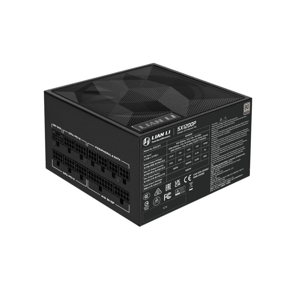 Блок живлення Lian Li SX1200P Black, EU Cord (G9P.SX1200P.B000.EU) ( 19227 ) Харьков - изображение 6