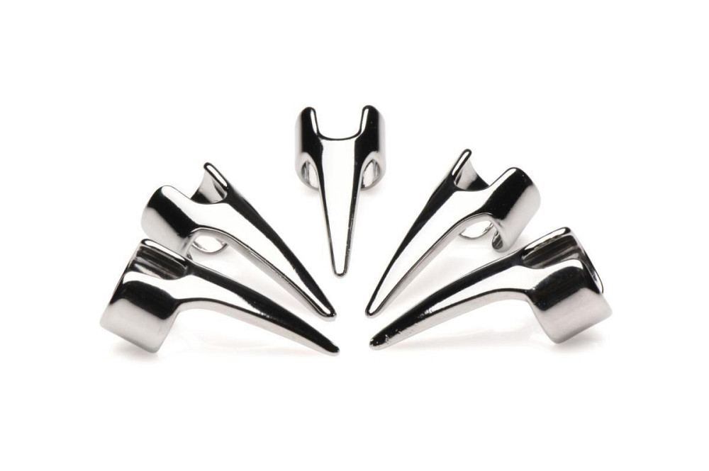 Набор колец с когтями Master Series Five-Piece Sensation Claw Rings - Silver Sex Aura Киев - изображение 2