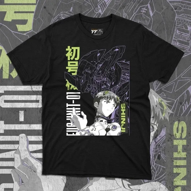 Футболка для підлітка хлопчика з принтом Evangalion Ева 01 #5 Розмір 160 Anime10671 Дніпро - фото 1