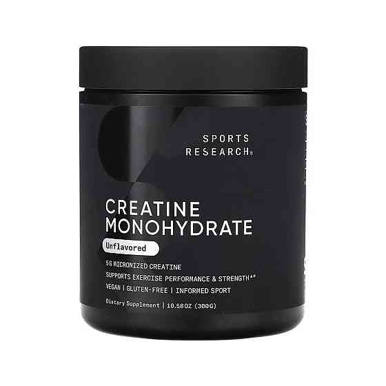 Креатин Sports Research Creatine Monohydrate 300g Київ