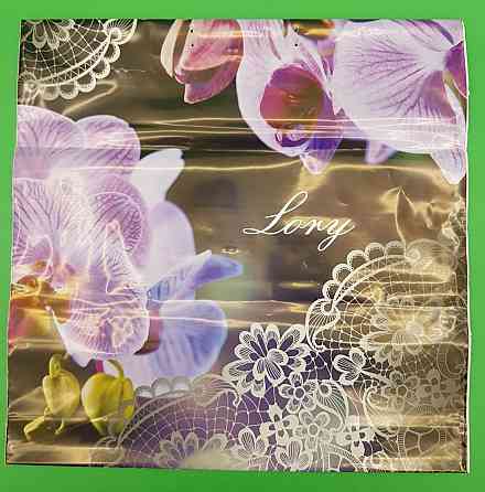 Полиэтиленовый пакет (40х40) с пластиковой ручкой  