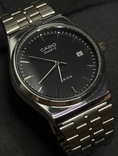 Годинник Casio MTP-VC01 Silver/Black | Мужские часы Харьков - изображение 8