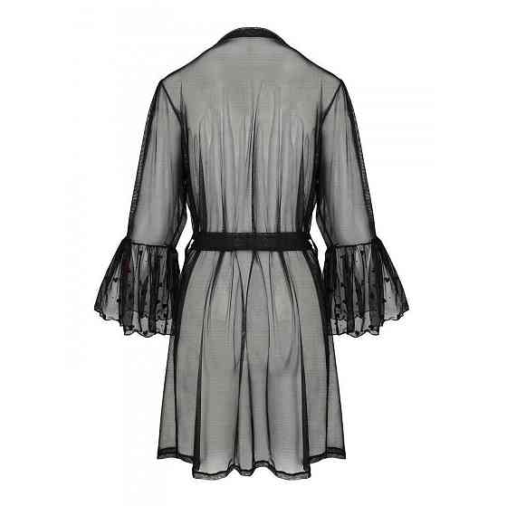 Повітряний пеньюар Passion LOVELIA PEIGNOIR L/XL, black Sex Aura Київ