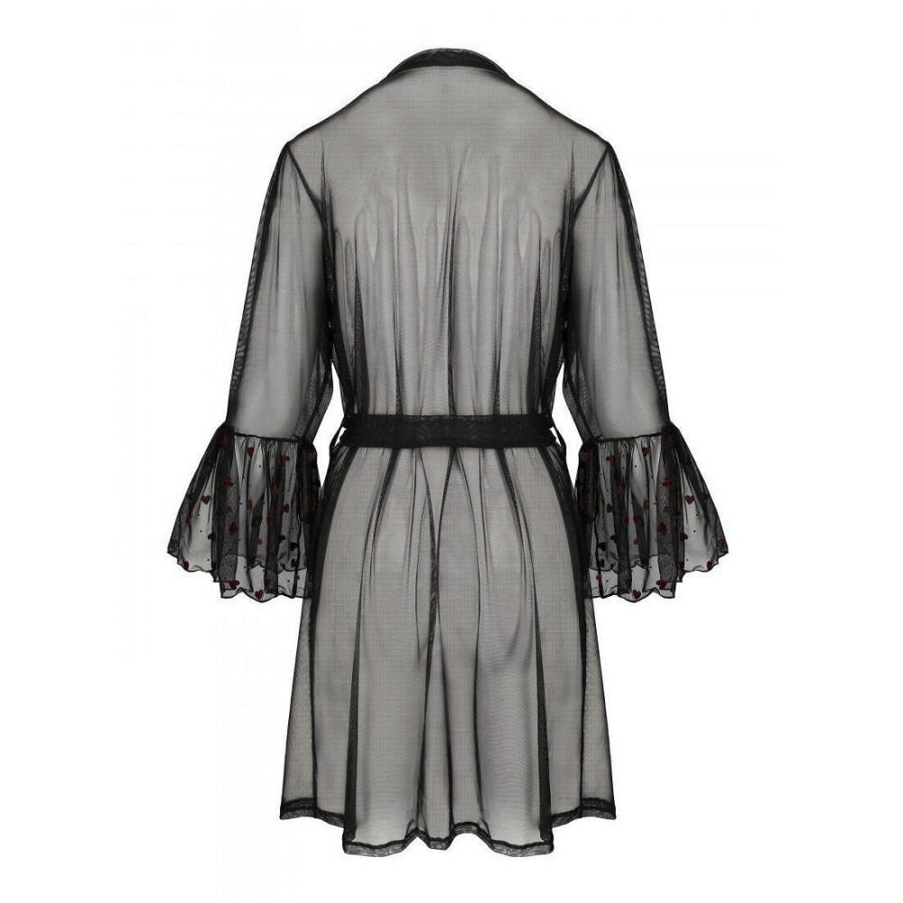Повітряний пеньюар Passion LOVELIA PEIGNOIR L/XL, black Sex Aura Київ - фото 6