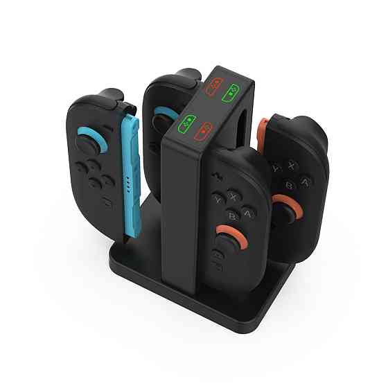 Зарядка для чотирьох джойконів Switch 2 підставка док-станція Dobe TNS-3192B Київ