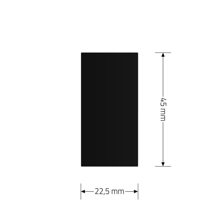 LIVOLO Заглушка для розетки LIVOLO, чорна, модуль 22.5×45 мм, 0.5 поста (VL-FCMB-1BP) Коломия - фото 2