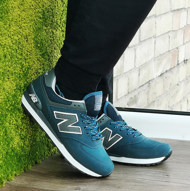 Синие Кроссовки New Balance 574 Женские Мужские Замшевые Голубые Нью Баланс (размеры: 36,37,38, 39) - 63-5 Днепр - изображение 7