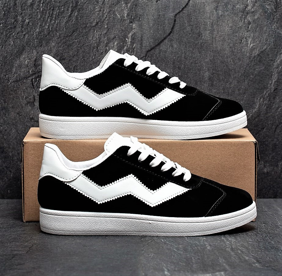 Кроссовки Мужские Черные Замшевые (размеры: 40) - 793 Днепр - изображение 1